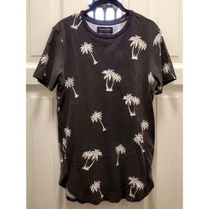 PacSun Gray Tropical Palm Tree T-Shirt